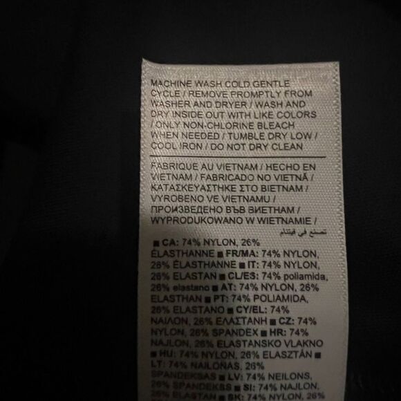 Athleta Plus Size Navy & Black Venice Sweatshirt Funnel Neck 1X NWOT - Picture 10 of 10